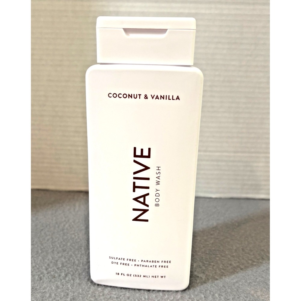 Pack of 2 - Native Body Wash – Coconut & Vanilla – 18 fl oz (532 mL)